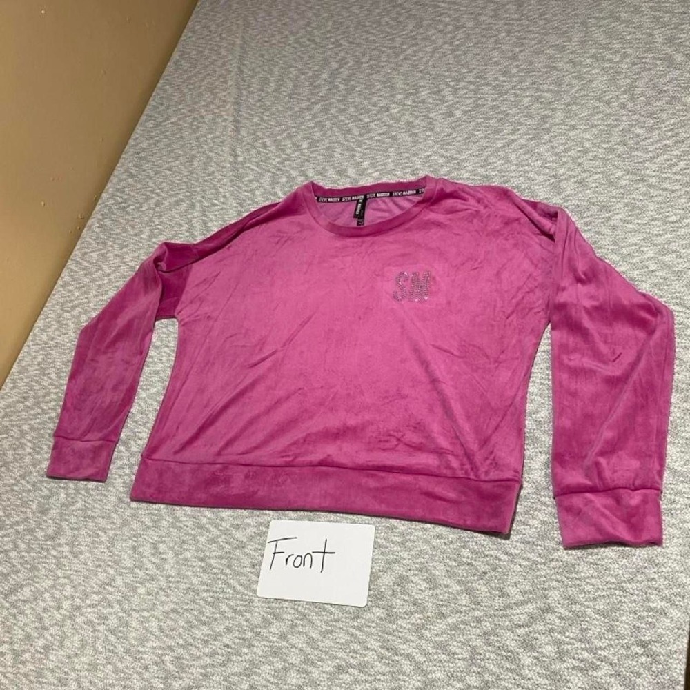 Steve Madden Pink long sleeve sweatshirt women XL. SKU-B958#longsleeve